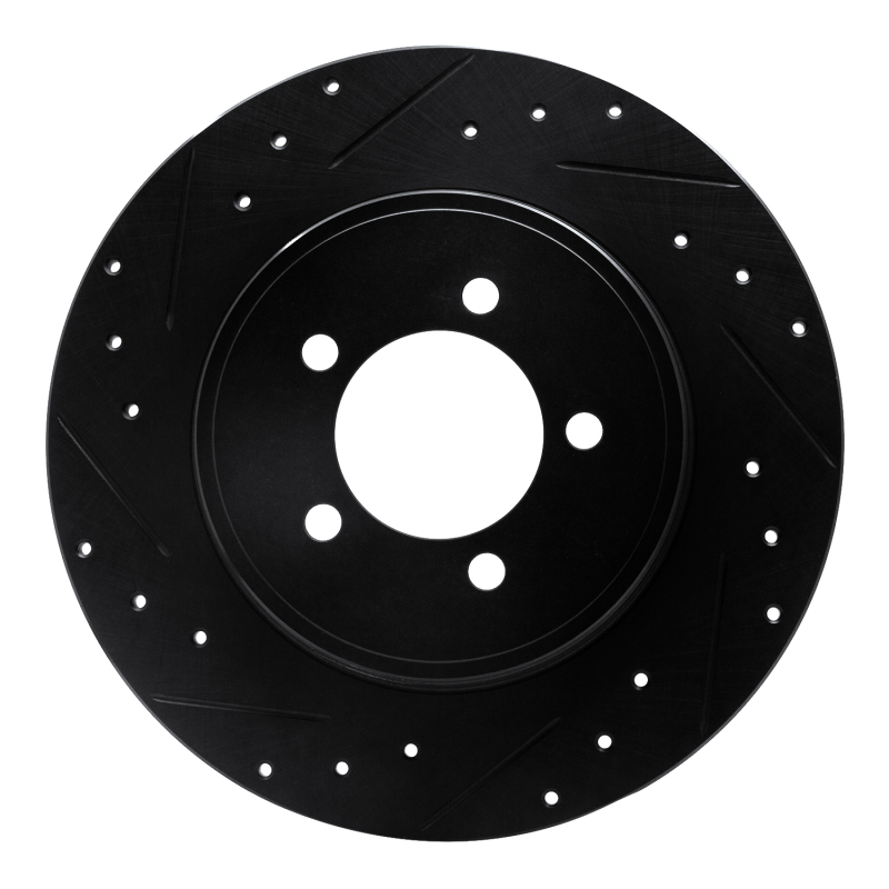 Lincoln Aviator Brake Rotor (1) - Rear Left - R1 Concepts - Drilled & Slotted - Black - `03-`05 Lincoln Aviator Brake Rotor (1) - Rear Left - R1 Concepts - Drilled & Slotted - Black - `03-`05